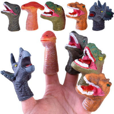 Sada gumených dinosaurov na prsty 5 ks
